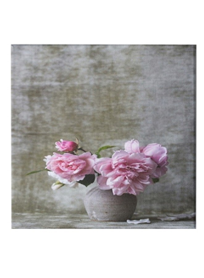 Roses Hidden Frame Canvas Wall Painting Multicolour 50 x 50cm - Image 1