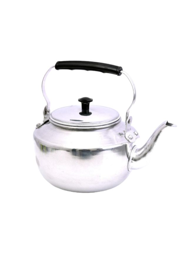 BASURRAH Alum Tea Kettle Silver/Black 1Liters