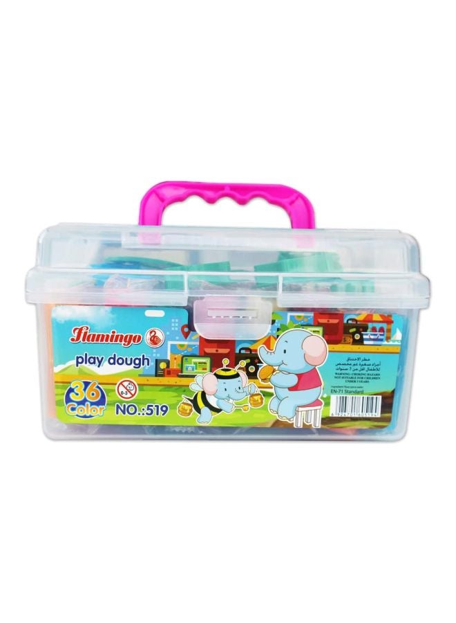Flamingo 43-Piece 36-Colour Play Dough Modelling Clay Set PD001 - Image 2
