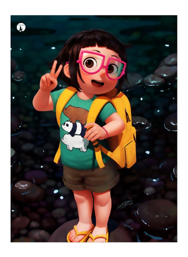 BP Printed Decorative Plate Multicolour 15 x 20cm