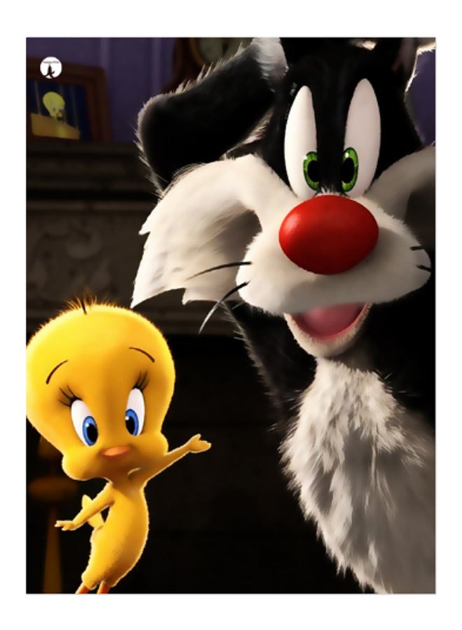 بي بي طبق مزخرف بطبعات متعدد الألوان 15 x 20سم