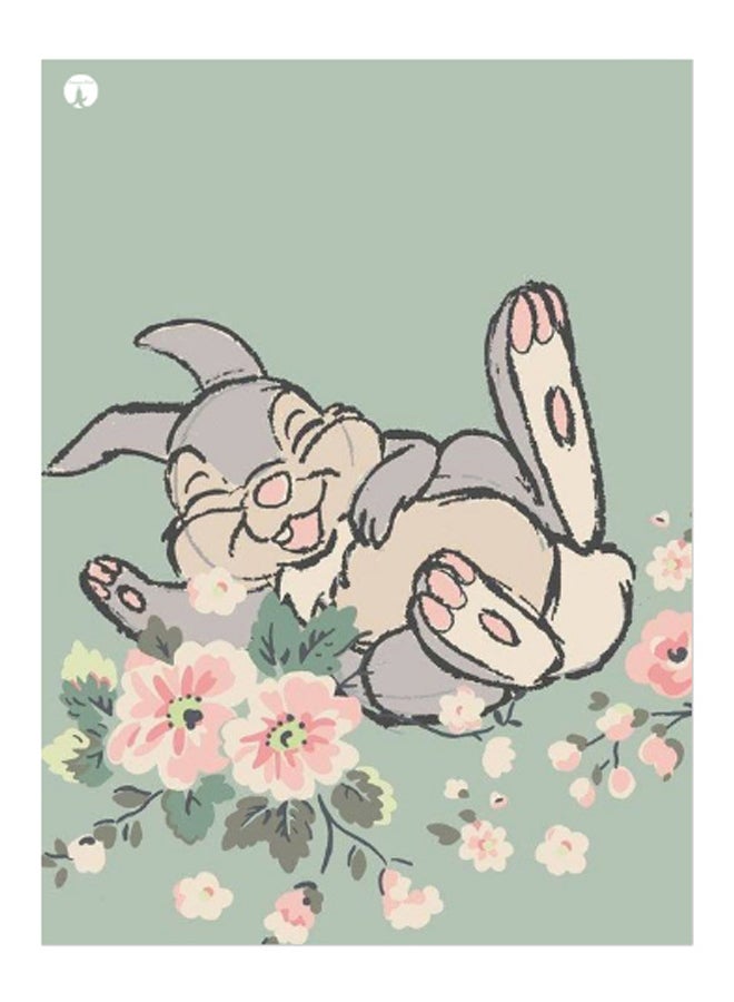 طبق مزخرف بطبعات متعدد الألوان 15 x 20سم