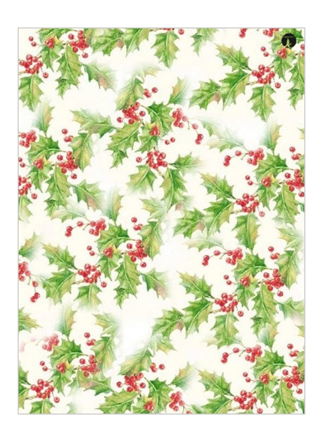 طبق مزخرف بطبعات متعدد الألوان 15 x 20سم