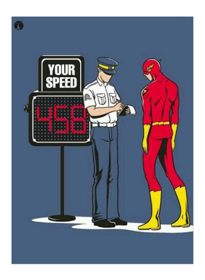 BP Printed Decorative Plate Multicolour 15 x 20cm