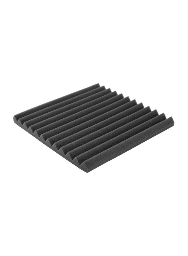 إسفين عازل للصوت من مادة إسفنجية لاستوديو تسجيل من 12 قطعة E5725-1 أسود - Image 2