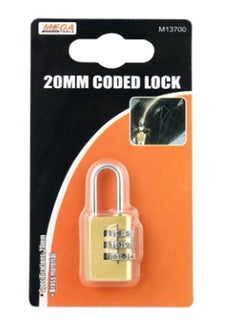 MEGA Combination Pad Lock Gold/Silver  - Image 2