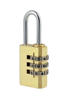 MEGA Combination Pad Lock Gold/Silver  - Image 1
