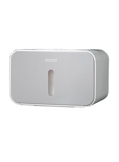 Wall Mounted Paper Holder Dispenser Grey 21 x 13.5 x 13.5centimeter