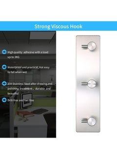 Generic Robe Towel Wall Hanger Coat Hook Silver 19centimeter  - Image 5