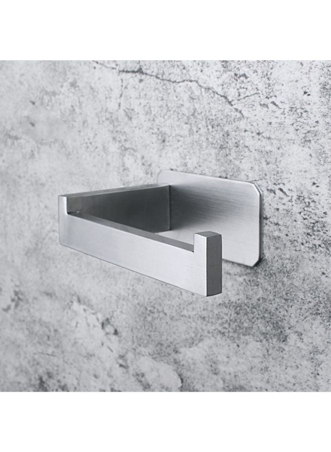 Generic Stainless Steel Bathroom Toilet Paper Holder Silver 17cm  - Image 4