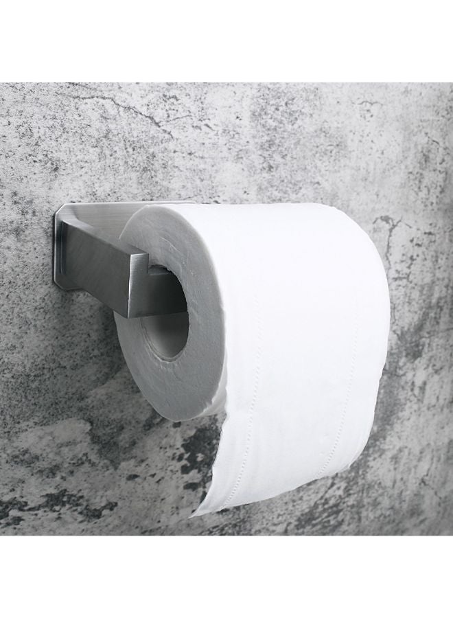 Generic Stainless Steel Bathroom Toilet Paper Holder Silver 17cm  - Image 5