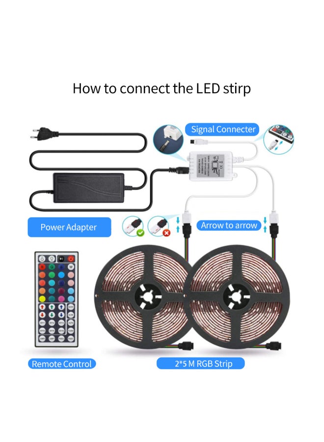 LED Strip Light Kit Multicolour 20 x 8 x 16cm - Image 3
