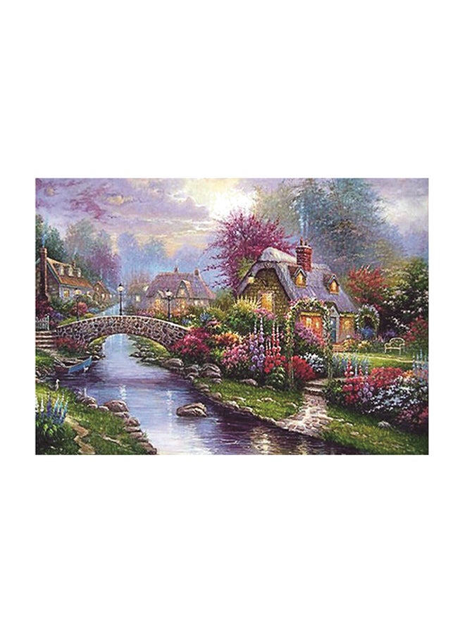 لوحة فنية لديكور الحائط مزينة بالكامل بالكريستال وحجر الراين متعدد الألوان 30 x 40Ø³Ù†ØªÙŠÙ…ØªØ± - Image 1