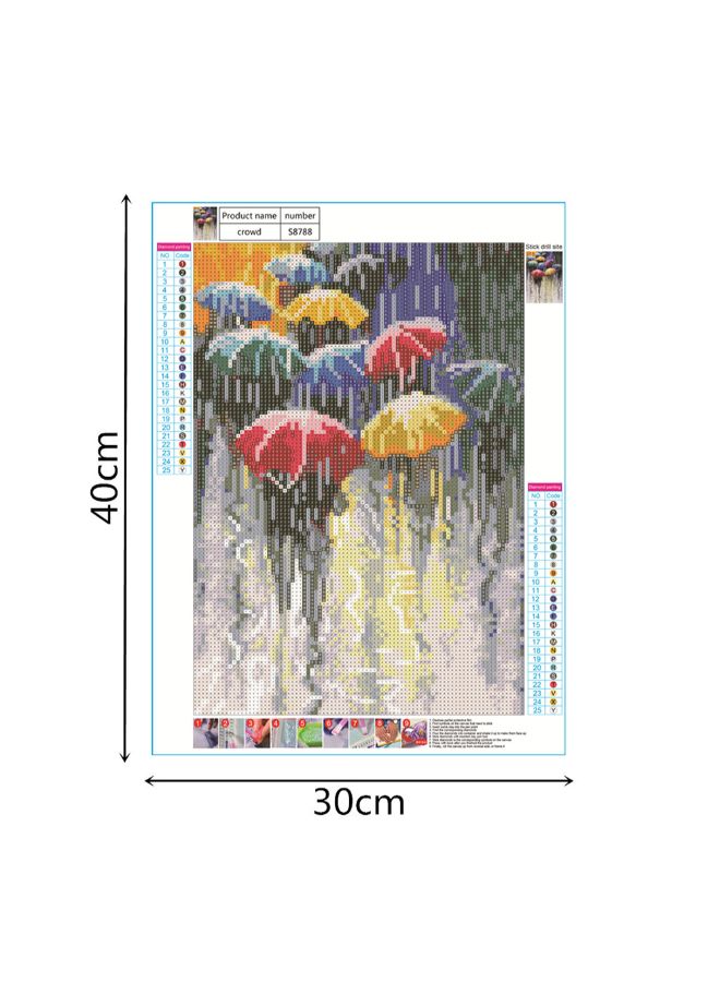 لوحة فنية للحائط بطبعة مظلة ومطر. متعدد الألوان 30 x 40Ø³Ù†ØªÙŠÙ…ØªØ± - Image 5