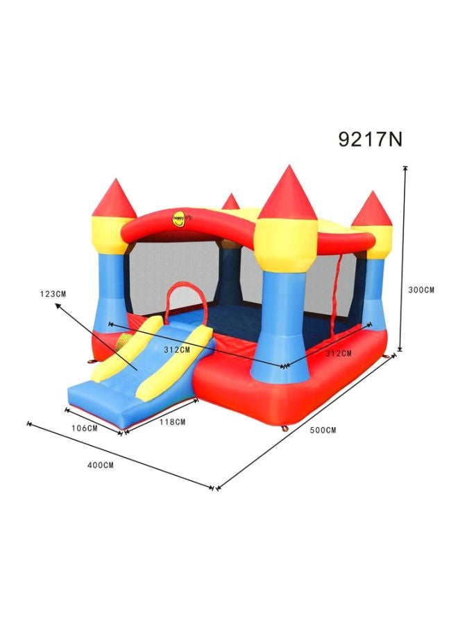 هابي هوب نطاطة سوبر كاسل قابلة للنفخ مع مزلاق طراز 9217N 20x30x37سم - Image 2