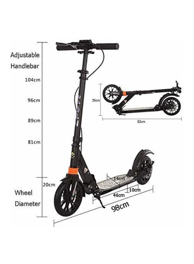 Cool Baby Folding Kick Scooter Black 98x104x38cm - Image 5