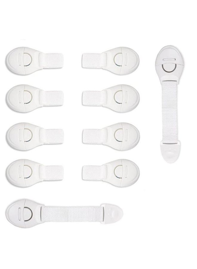 Canwn 12-Piece Cupboard Child Strap Baby Door Safety Lock Set - Image 1