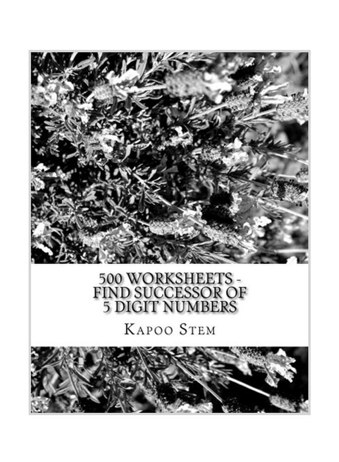 500 Worksheets - Find Successor Of 5 Digit Numbers paperback english - 20-May-15