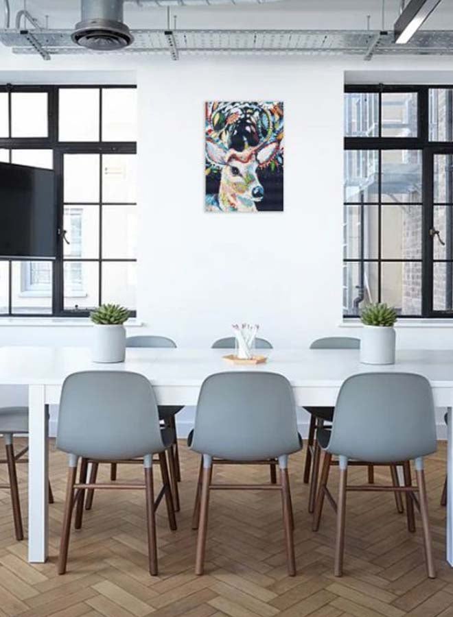 اللوحات الفنية مطلية بالطلاء الماسي بتصميم خماسي الأبعاد على شكل حيوان يمكنك صنعها بنفسك . متعدد الألوان 30 x 40سم - Image 2