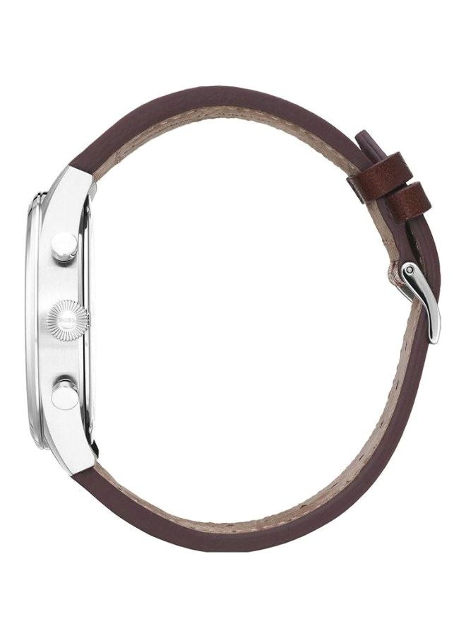 هوجو بوس ساعة كرونوغراف بايونير مقاومة للماء طراز 1513709 للرجال - Image 3