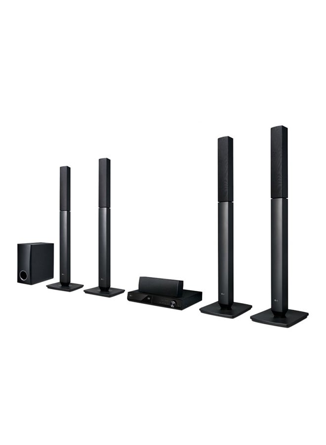 LG - 5.1Ch DVD Home Theatre System 110V-240V LHD457 Black - Image 1