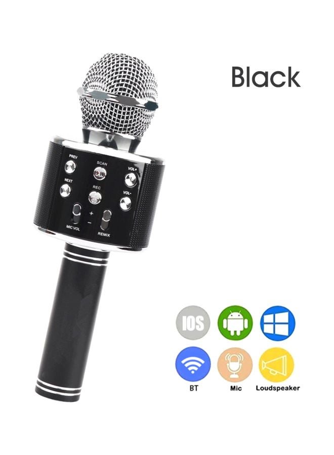 Generic Wireless Karaoke Microphone WS-858 Black/Silver  - Image 3