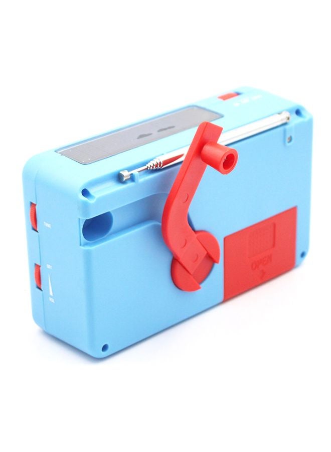 Generic Solar Powered FM Radio RD666T Blue/Red  - Image 2