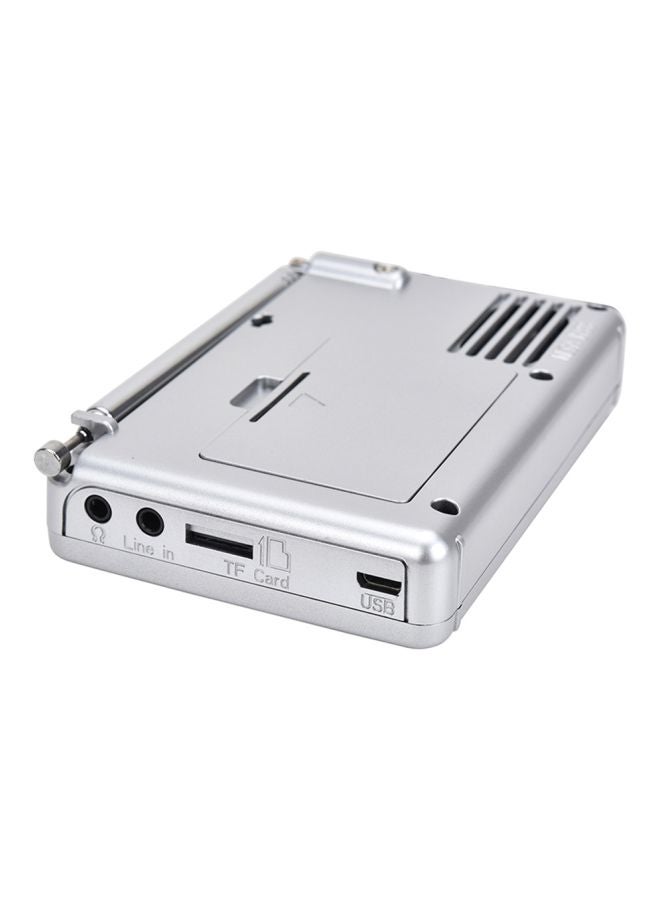 Generic Portable FM Radio K607 Silver  - Image 4