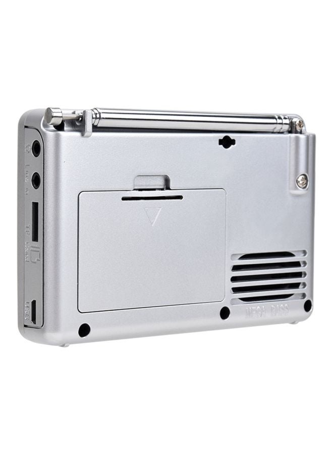 Generic Portable FM Radio K607 Silver  - Image 3