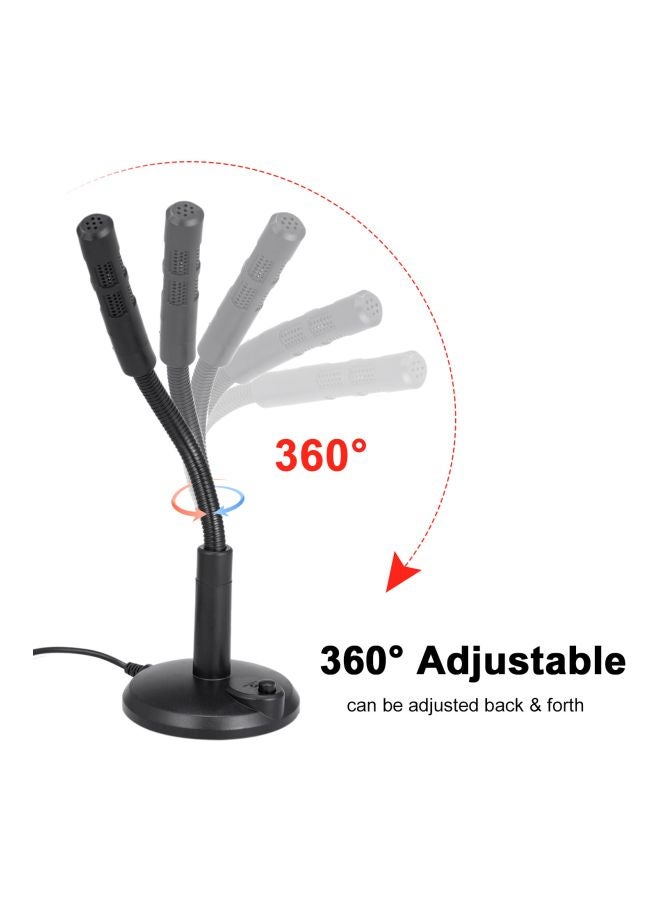 Portable USB Microphone V7643 Black  - Image 4