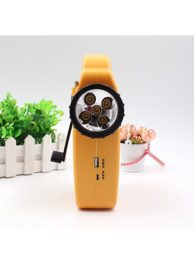 Generic Solar Powered FM Radio With Torch V6929 Orange/Black  - Image 4