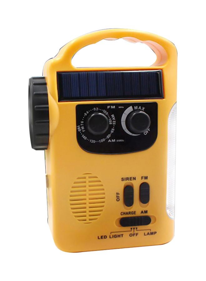 Generic Solar Powered FM Radio With Torch V6929 Orange/Black  - Image 1