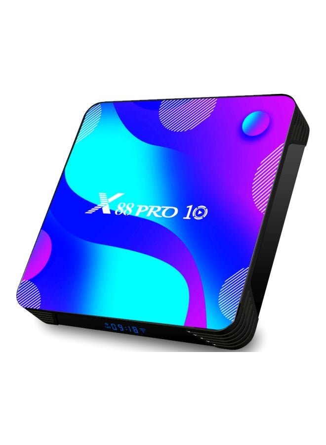 Generic X88 Pro 10 Smart Android TV Box With Remote V7611UK-32G Black/Blue  - Image 2
