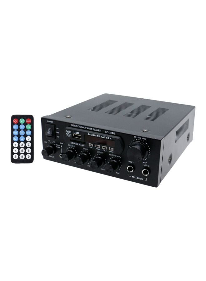 Generic - Bluetooth Amplifier With Remote Control V6684EU Black - Image 1