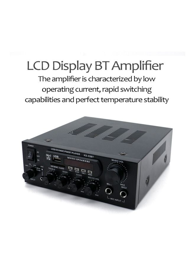 Generic - Bluetooth Amplifier With Remote Control V6684EU Black - Image 1