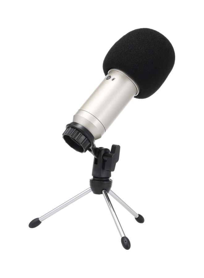 USB Microphone With Folding Tripod Stand V7574S Black/Silver - Image 5