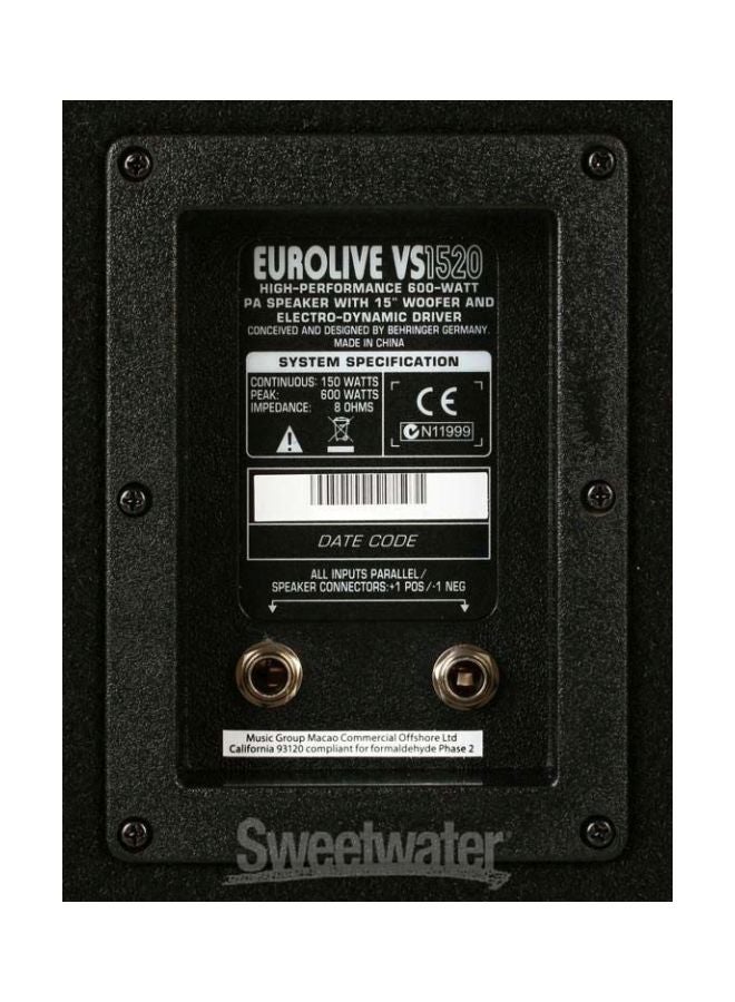 behringer - Loudspeaker System VS1520 Black - Image 1