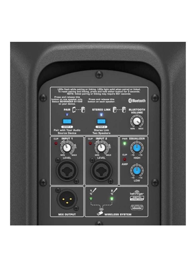 behringer - 2-Way PA Speaker System B112W Black - Image 1