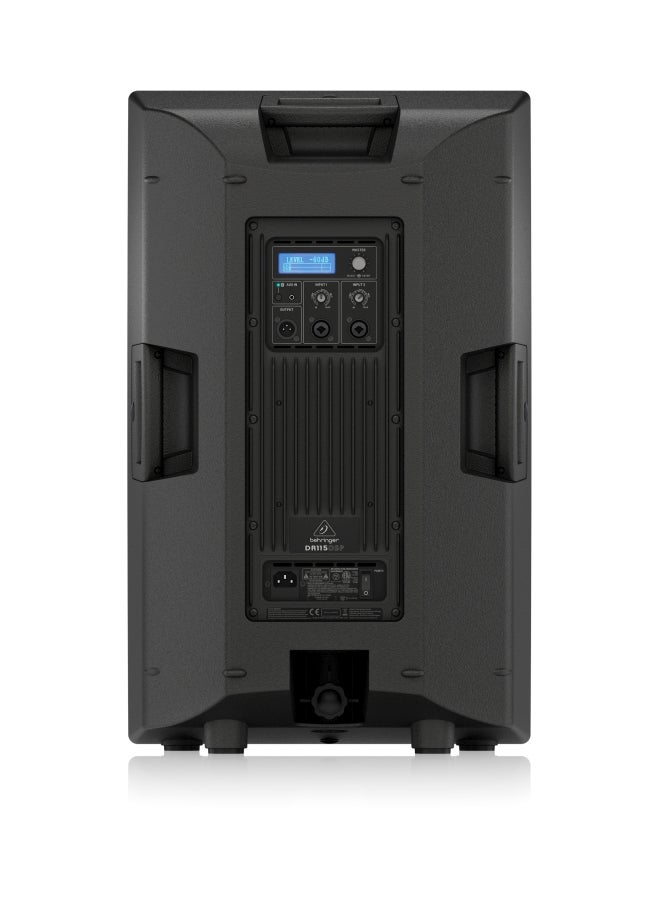 PA Speaker System With 2-Channel Mixer DR115DSP Black