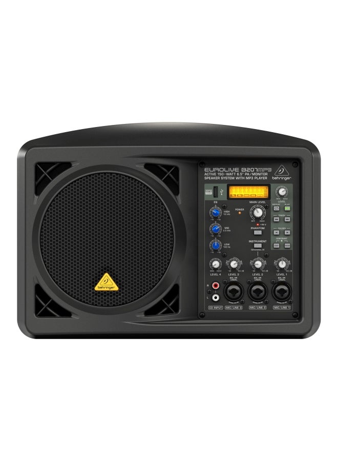 behringer Monitor Speaker System With MP3 Player B207MP3 Black  - Image 1