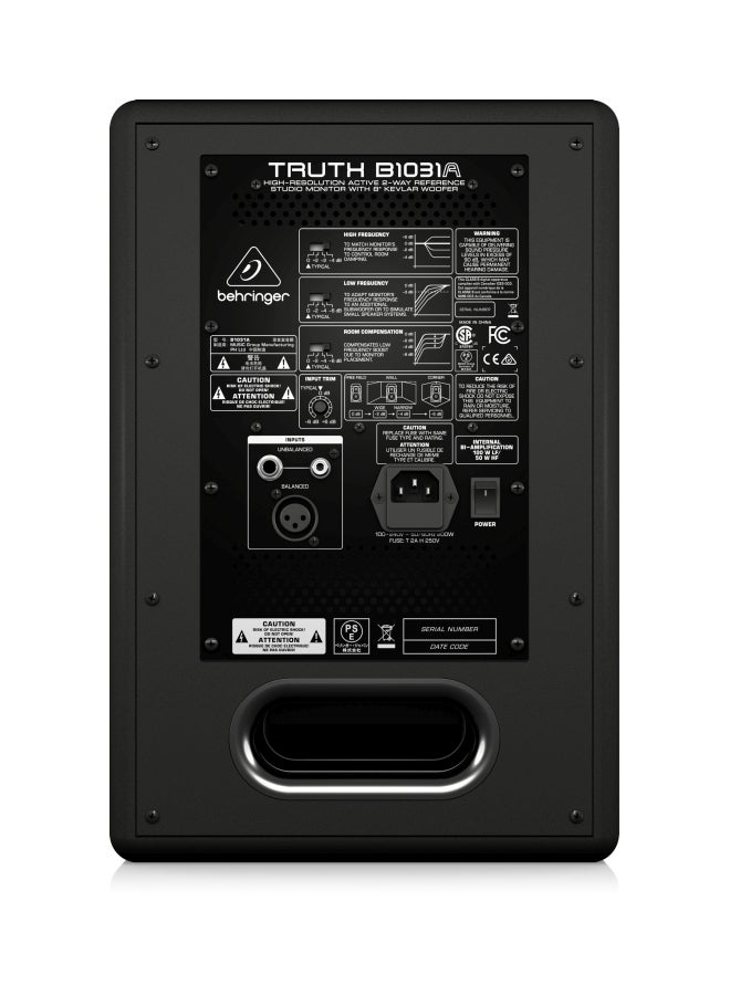 behringer - 2-Way Reference Studio Monitor Speaker B1031APC Black - Image 1