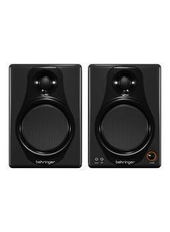 behringer 2-Piece Bi-Amped Digital Monitor Speaker Set MEDIA40USB Black  - Image 1