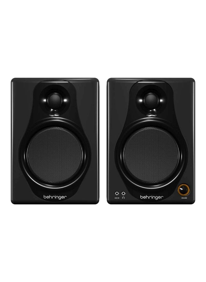 behringer - 2-Piece Bi-Amped Digital Monitor Speaker Set MEDIA40USB Black - Image 1