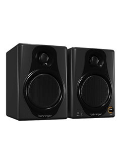 behringer 2-Piece Bi-Amped Digital Monitor Speaker Set MEDIA40USB Black  - Image 3