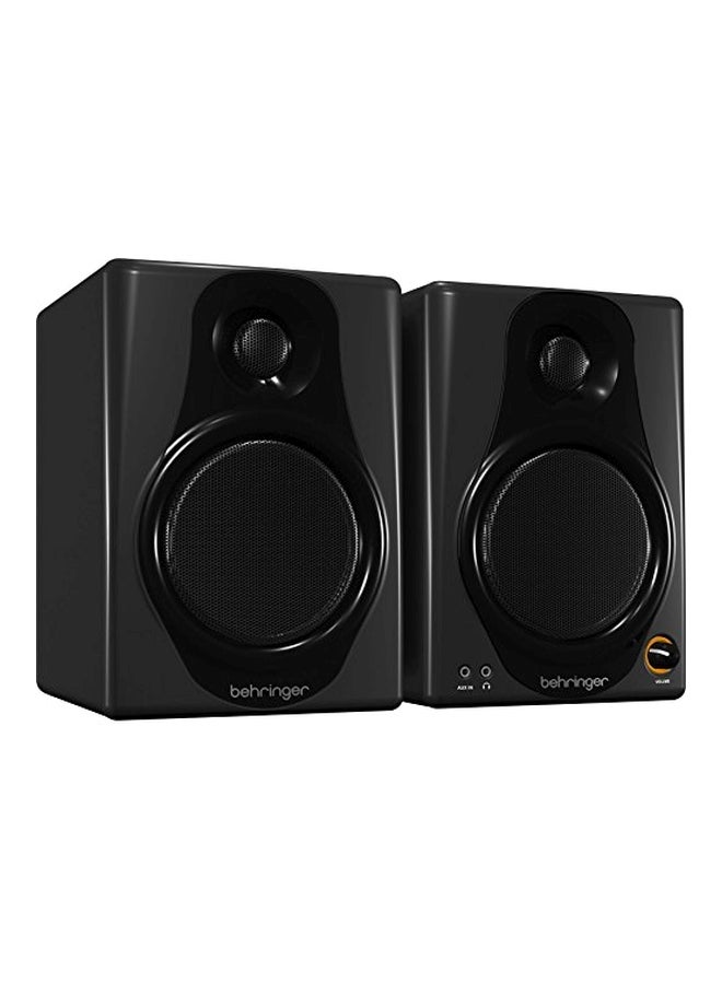 behringer - 2-Piece Bi-Amped Digital Monitor Speaker Set MEDIA40USB Black - Image 1