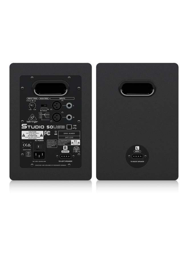 behringer 2-Piece Monitor Speaker Set STUDIO50USBPair Black  - Image 2