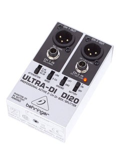behringer Ultra-Di Active 2-Channel Box With Splitter DI20 Silver/Black  - Image 1