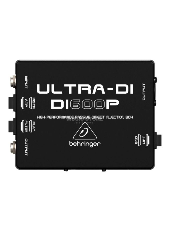 behringer Ultra Di High-Performance Passive DI-Box DI600P Black/White - Image 1