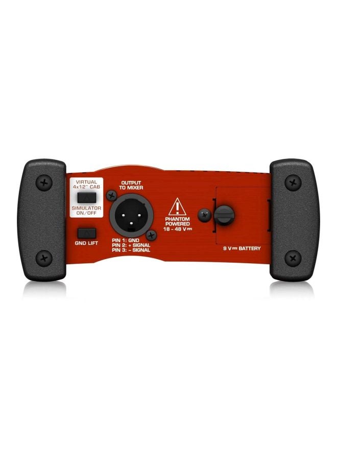 behringer Ultra-G Phantom Powered Di-Box GI100 Red/White - Image 3
