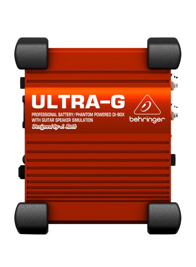 behringer Ultra-G Phantom Powered Di-Box GI100 Red/White - Image 1